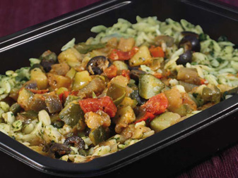 Renal meal, Vegetable Caponata with Orzo